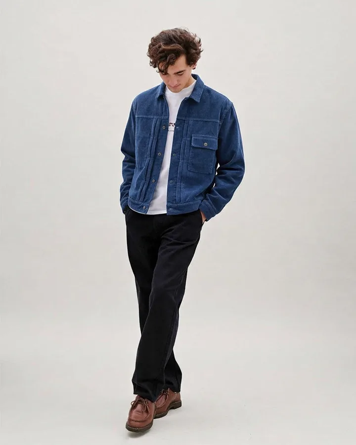 Try-on result: Forét Hazy Corduroy Erkek Ceket